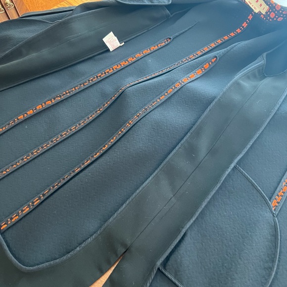 MARNI Black and Orange COAT SZ 44 - Picture 7 of 16